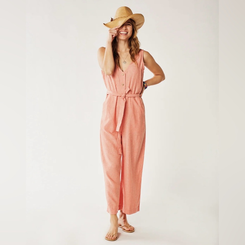 Carve Designs Coral Jumpsuit